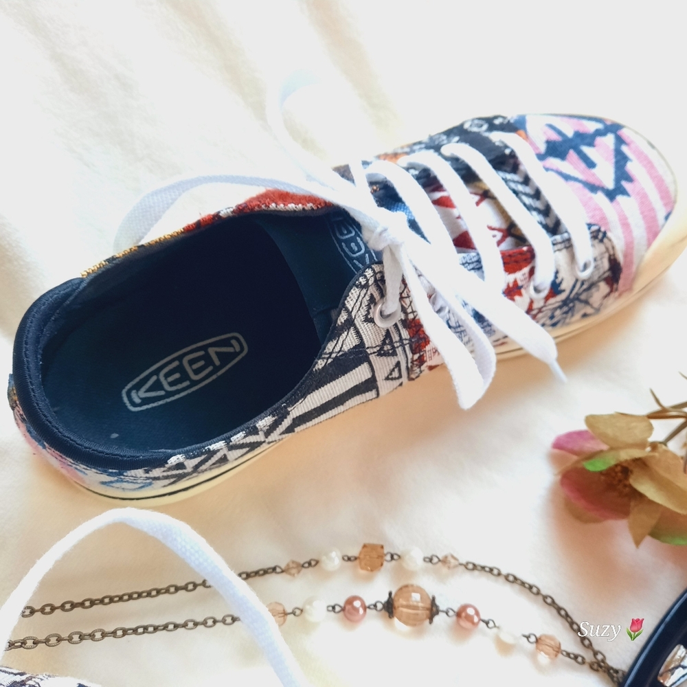 KEEN Sneakers, Lace-Up, Multi-Colour Canvas - Picture 4 of 7